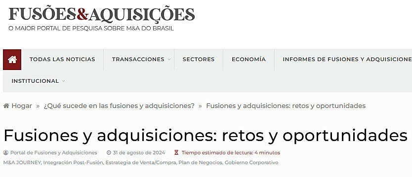 Fuses e aquisies: desafios e oportunidades